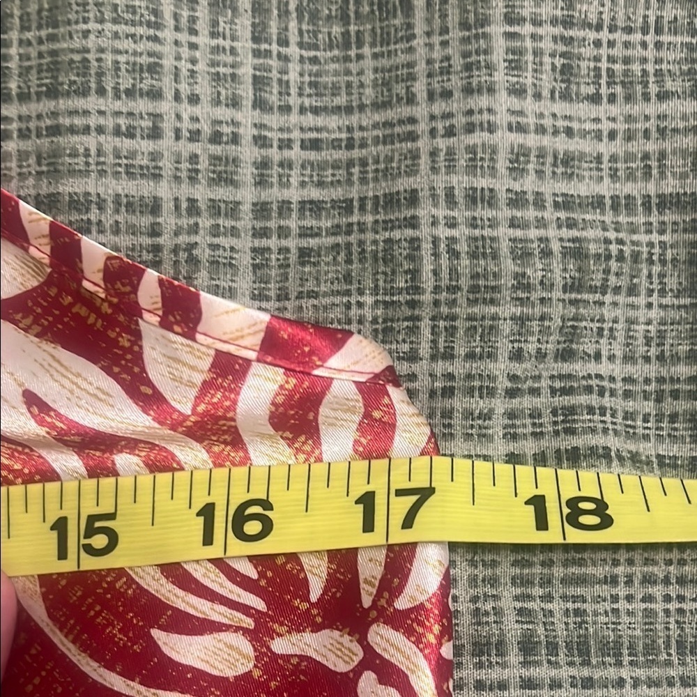 Elegant Vintage Floral Chemise - Red and Cream Excellent Condition Small - Picture 8 of 9
